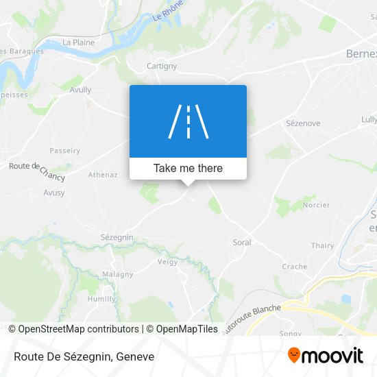 Route De Sézegnin map