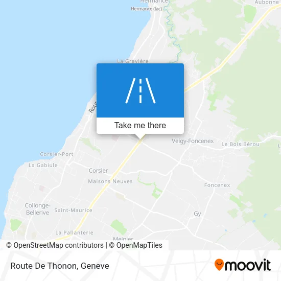 Route De Thonon map