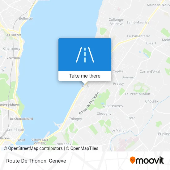 Route De Thonon map