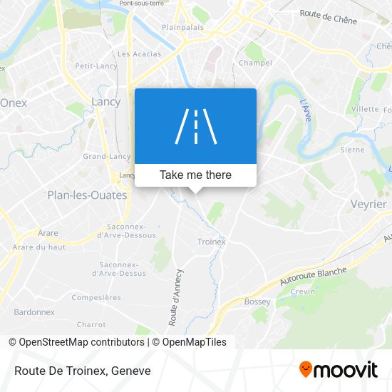 Route De Troinex map