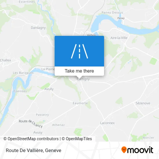 Route De Vallière map