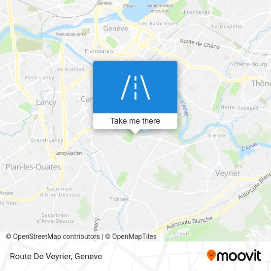 Route De Veyrier plan