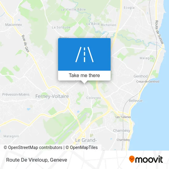 Route De Vireloup map