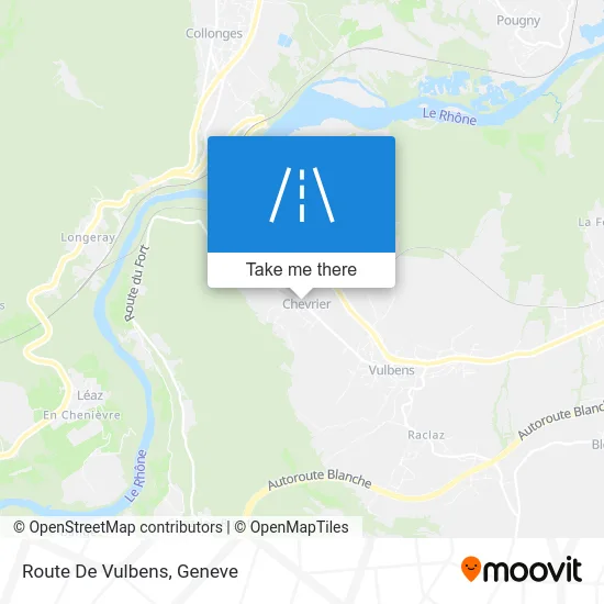 Route De Vulbens map