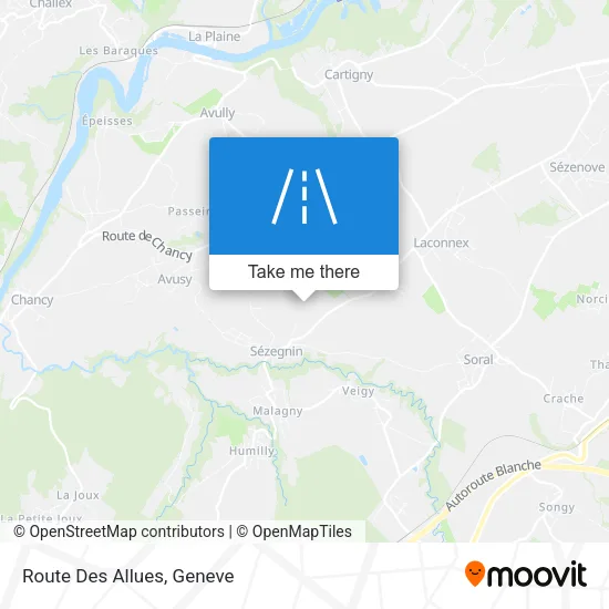 Route Des Allues map