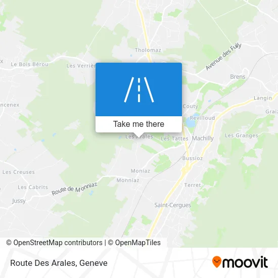 Route Des Arales map