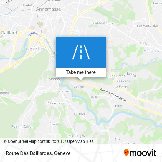 Route Des Baillardes map