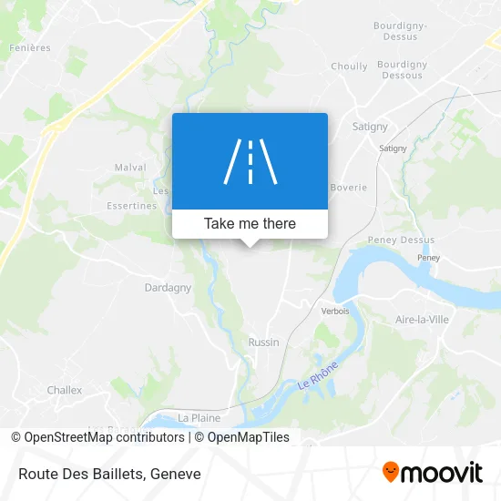 Route Des Baillets map