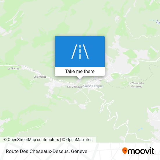 Route Des Cheseaux-Dessus map