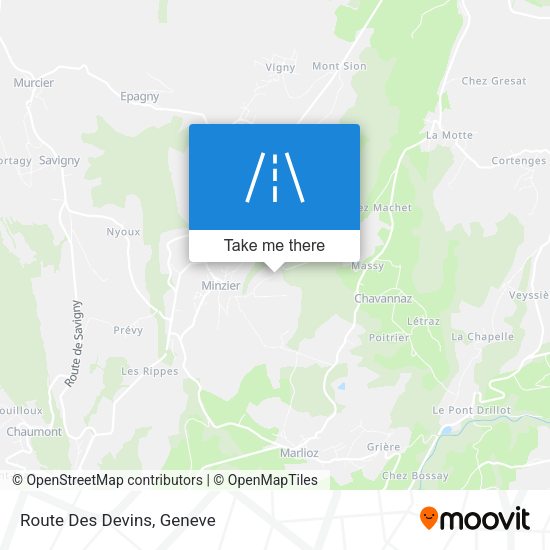 Route Des Devins map