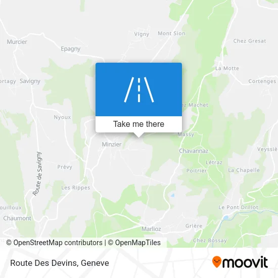 Route Des Devins map