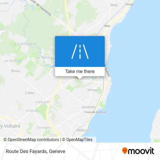 Route Des Fayards map