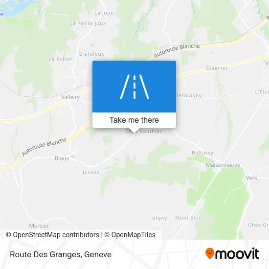 Route Des Granges map