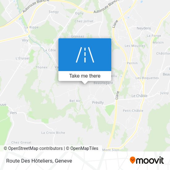 Route Des Hôteliers map