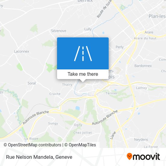 Rue Nelson Mandela map