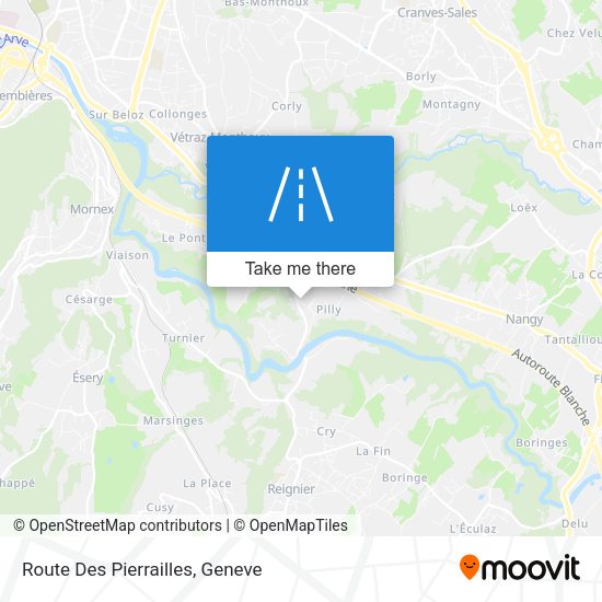 Route Des Pierrailles map