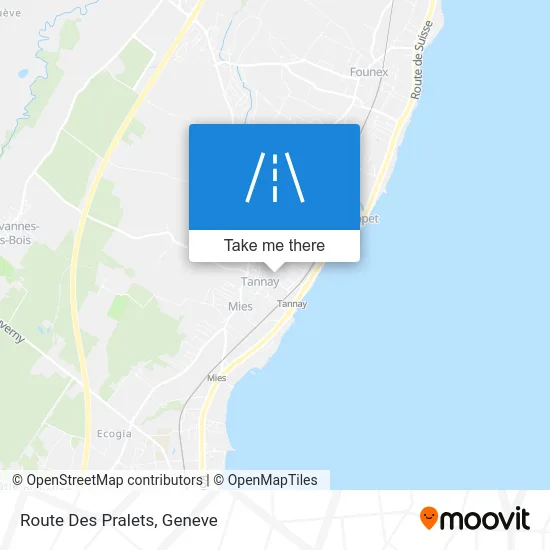 Route Des Pralets map