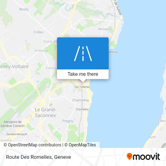 Route Des Romelles map