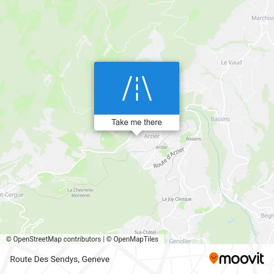 Route Des Sendys map