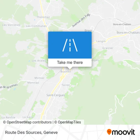 Route Des Sources map
