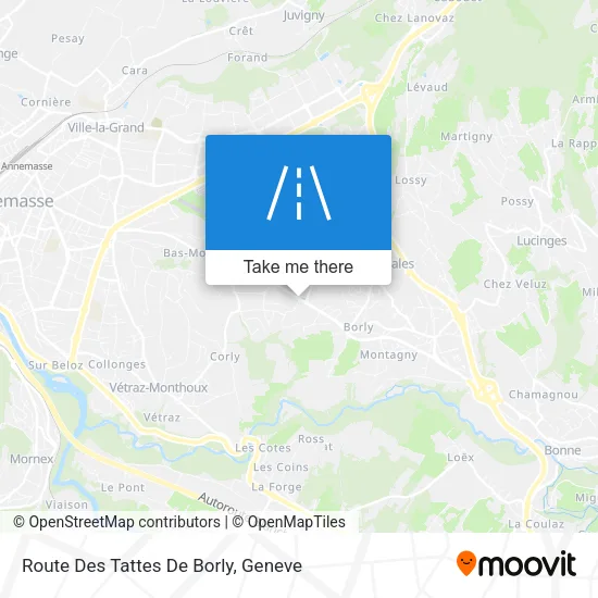 Route Des Tattes De Borly map