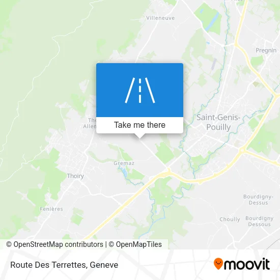 Route Des Terrettes map