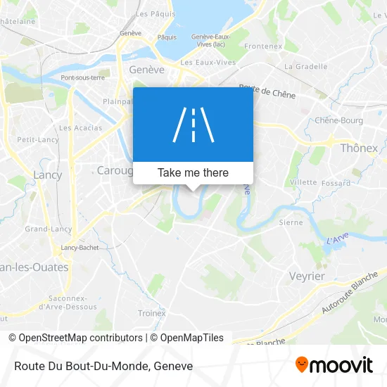 Route Du Bout-Du-Monde plan