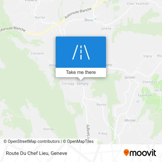 Route Du Chef Lieu map