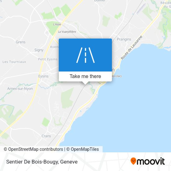Sentier De Bois-Bougy map