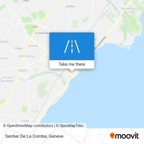 Sentier De La Combe map