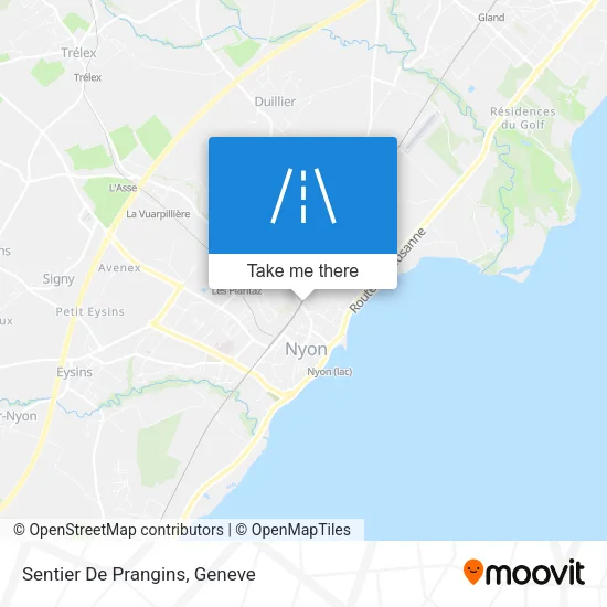 Sentier De Prangins map