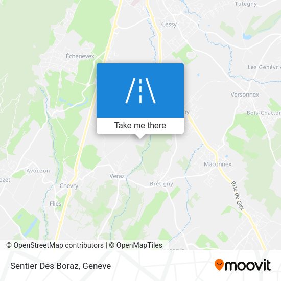 Sentier Des Boraz map