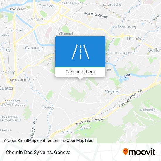 Chemin Des Sylvains map