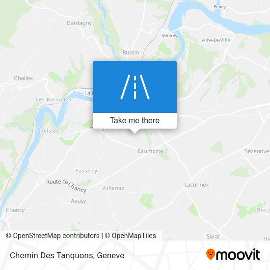 Chemin Des Tanquons map