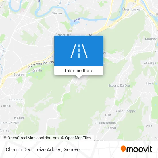 Chemin Des Treize Arbres map