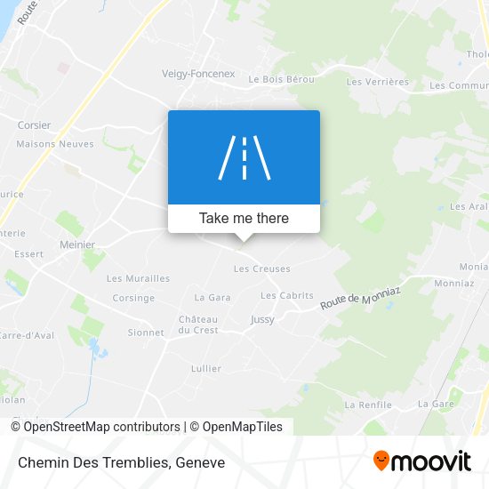 Chemin Des Tremblies map