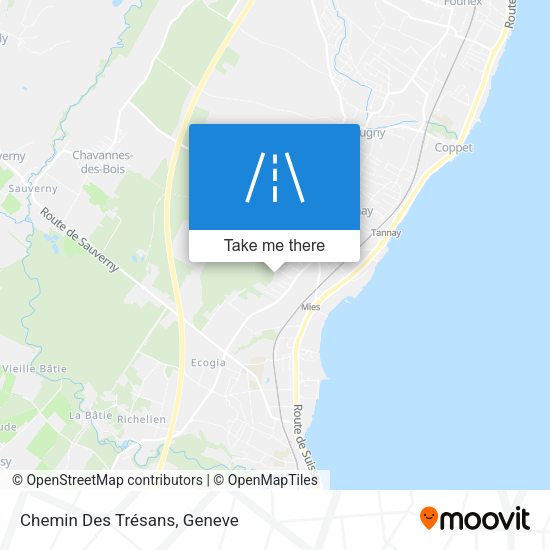 Chemin Des Trésans map