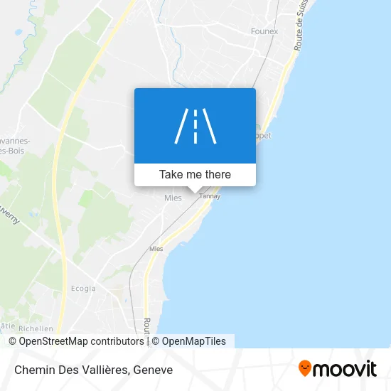 Chemin Des Vallières map