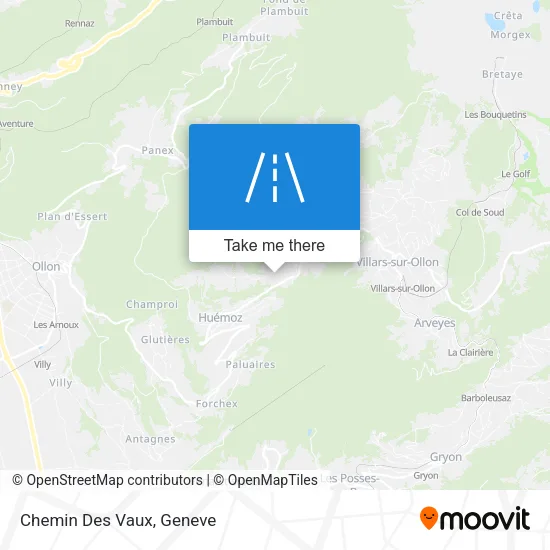 Chemin Des Vaux map
