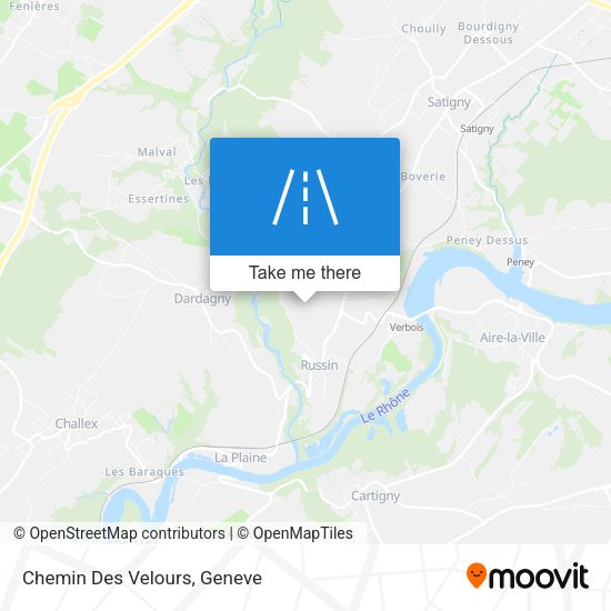 Chemin Des Velours map