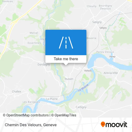 Chemin Des Velours map