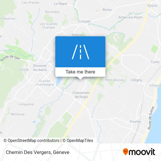 Chemin Des Vergers map