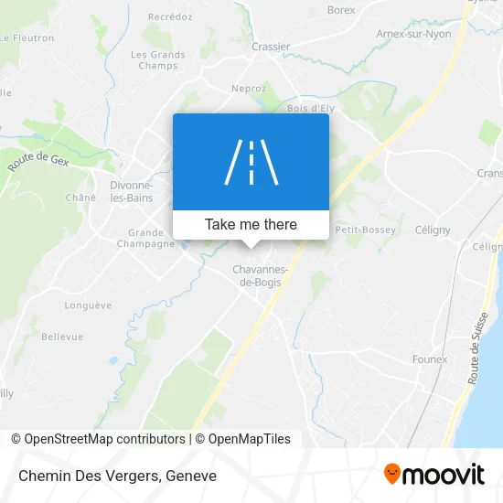 Chemin Des Vergers map