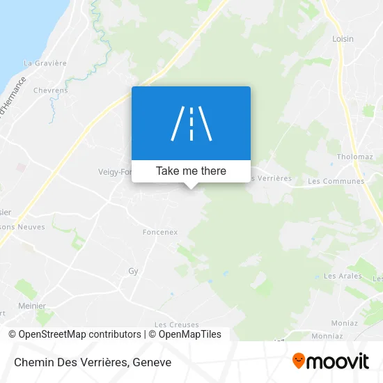 Chemin Des Verrières map