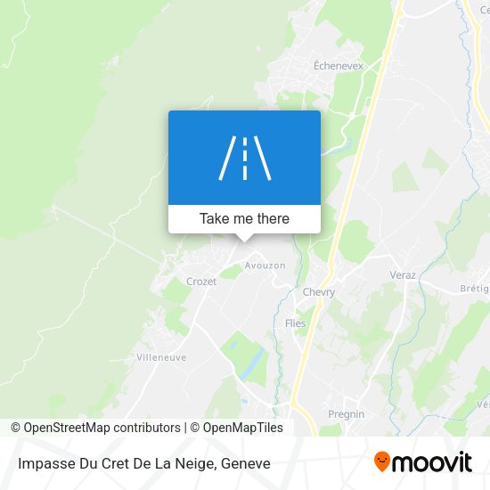 Impasse Du Cret De La Neige map
