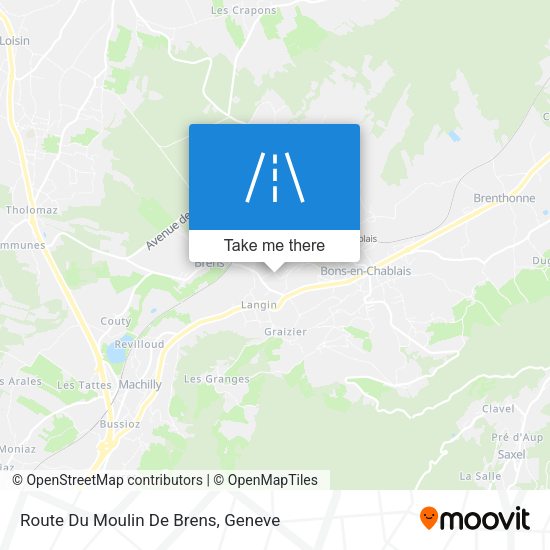 Route Du Moulin De Brens map
