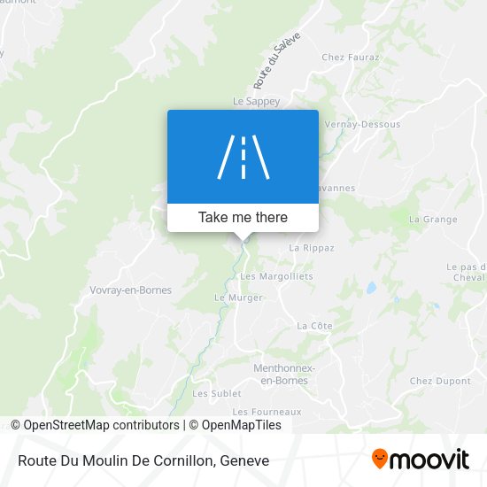 Route Du Moulin De Cornillon map
