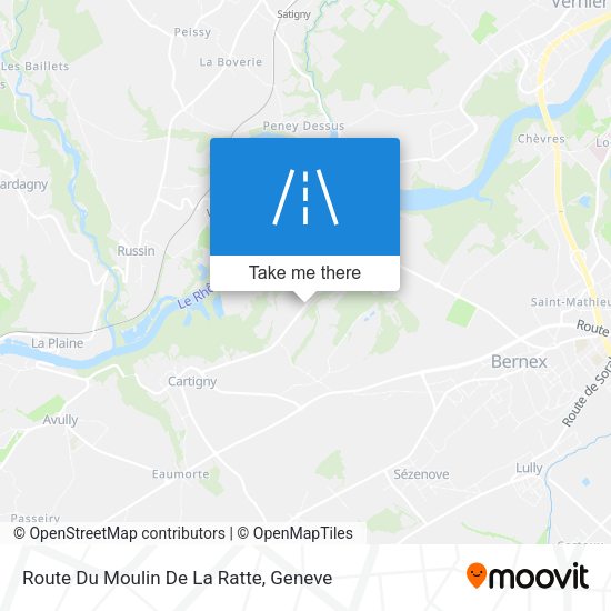 Route Du Moulin De La Ratte map