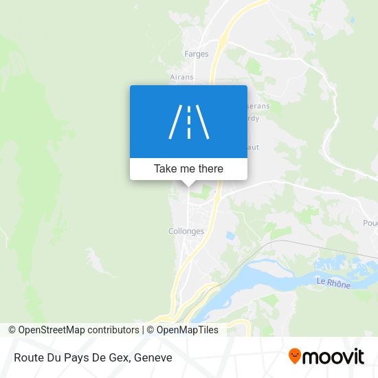 Route Du Pays De Gex map