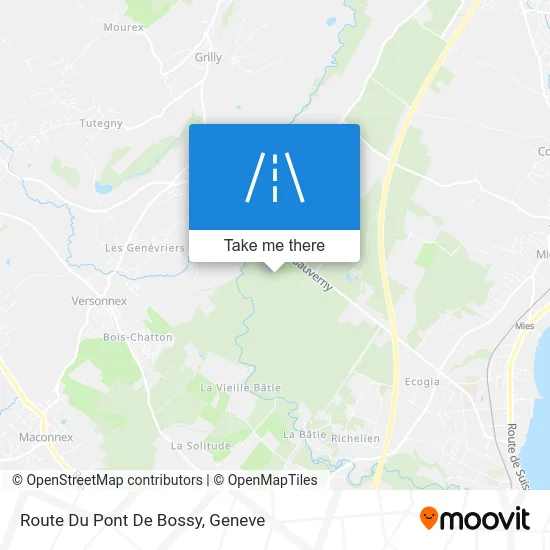 Route Du Pont De Bossy map